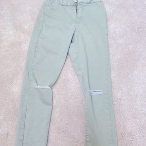 Zara green girls jeans!